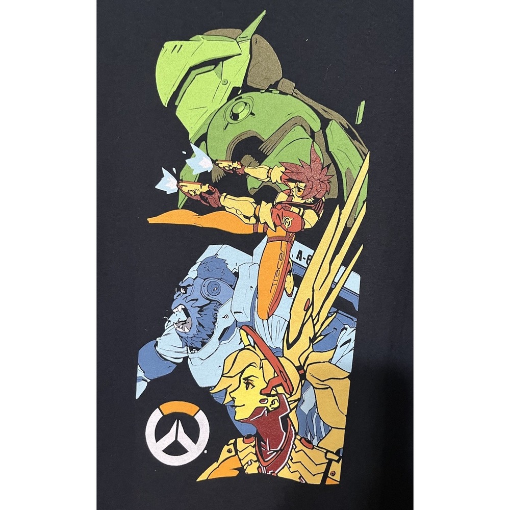 Overwatch Mens Video‎ Game Black T-Shirt 3XL Blizzard Entertainment